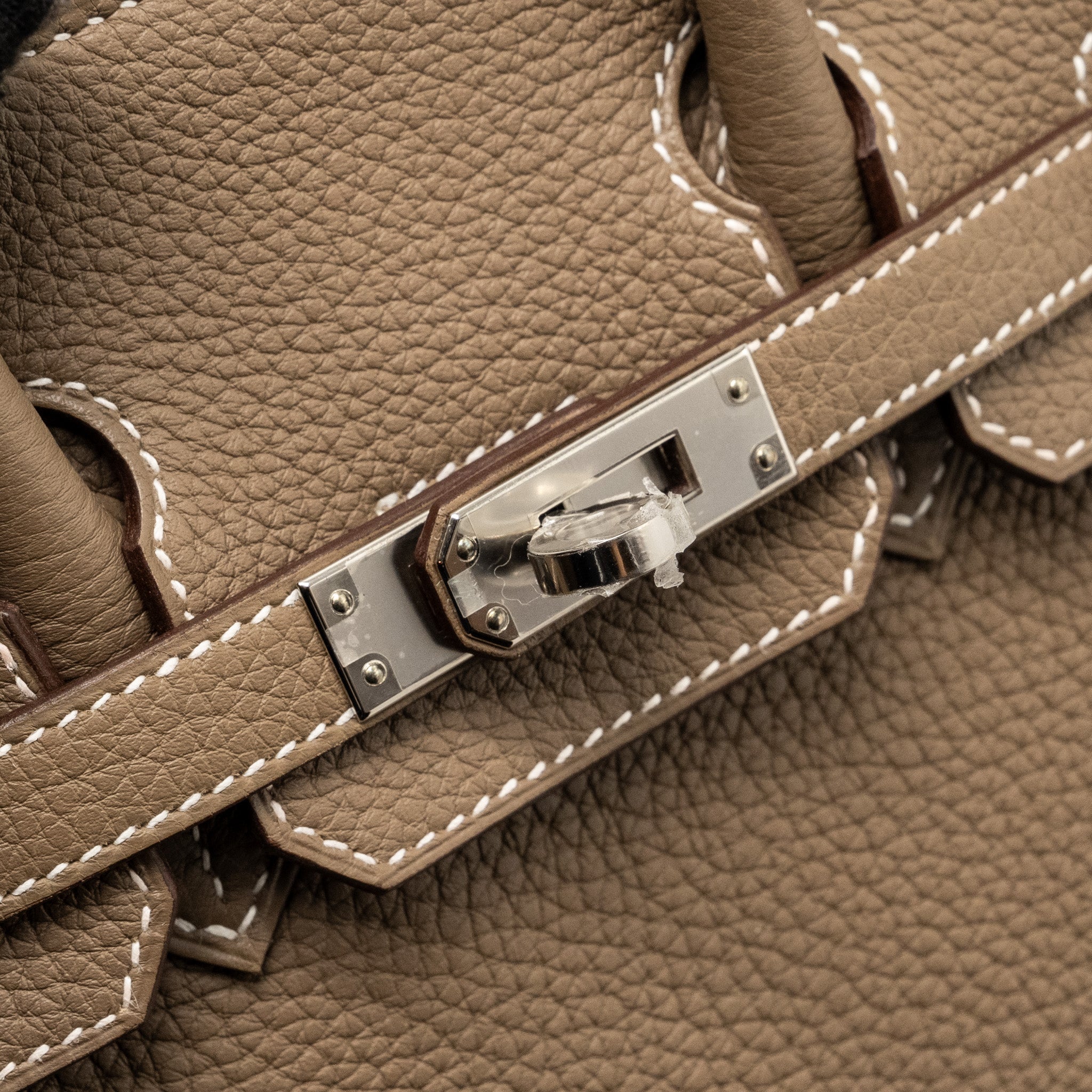 HERMES BIRKIN 25 TOGO ETOUPE SHW