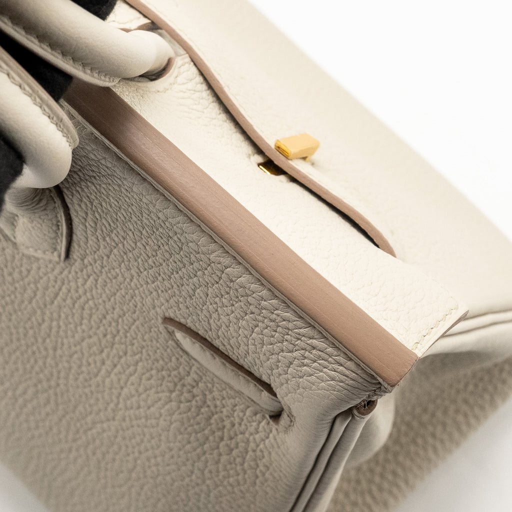 HERMES BIRKIN 25 TOGO BETON GHW