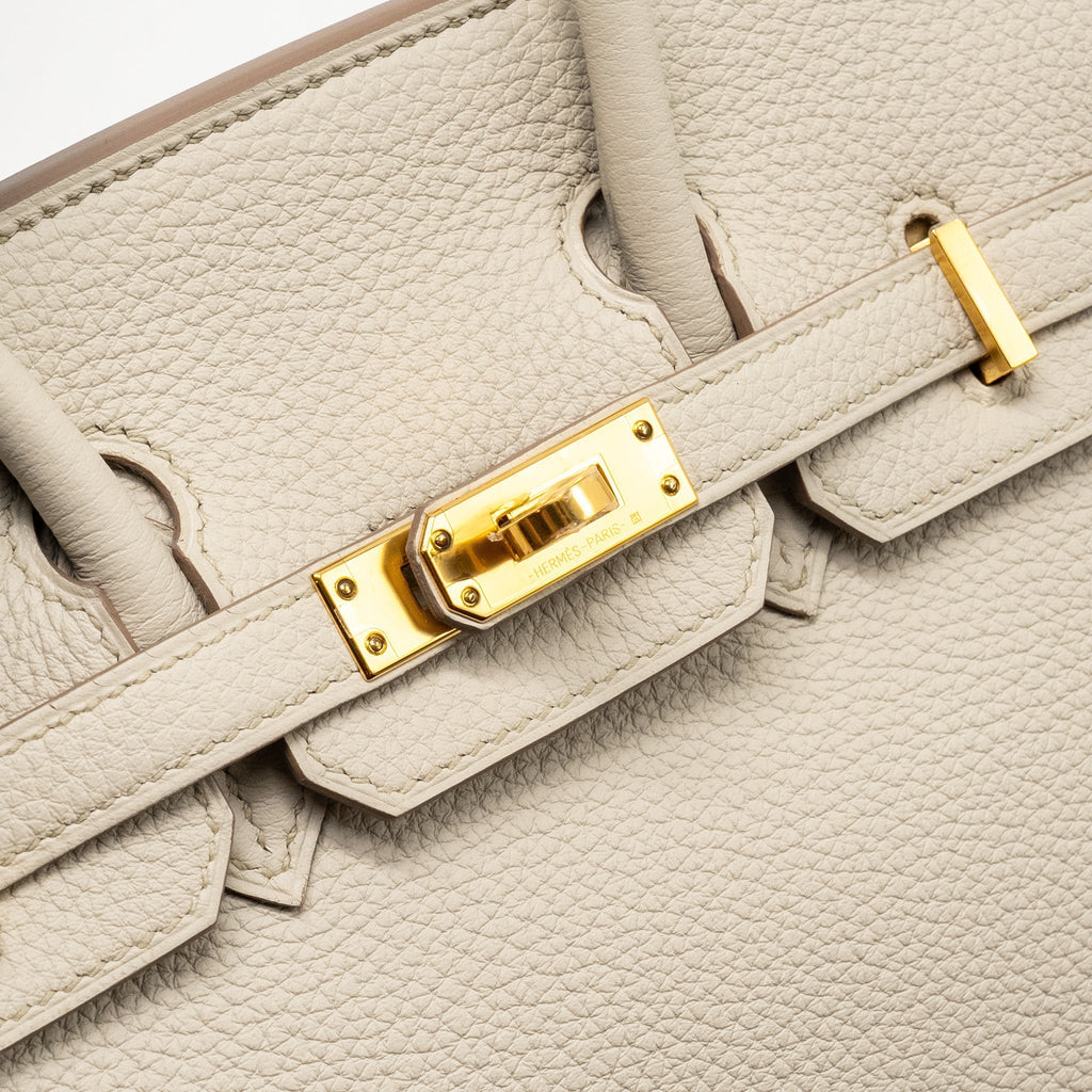 HERMES BIRKIN 25 TOGO BETON GHW
