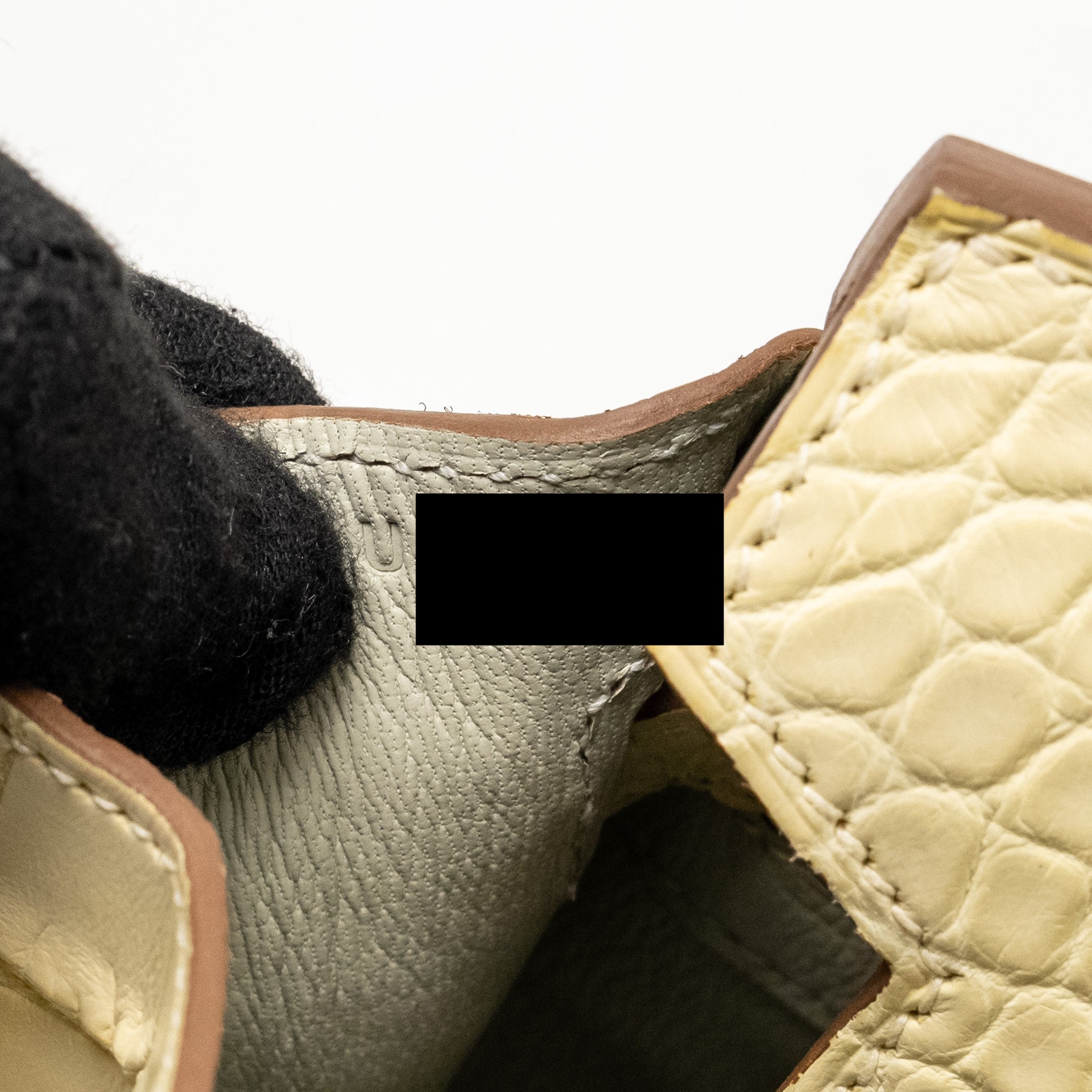 HERMES BIRKIN 25 SPECIAL ORDER MAT ALLIGATOR MISSISSIPPIENSIS VANILLE / GRIS PERLE LGHW