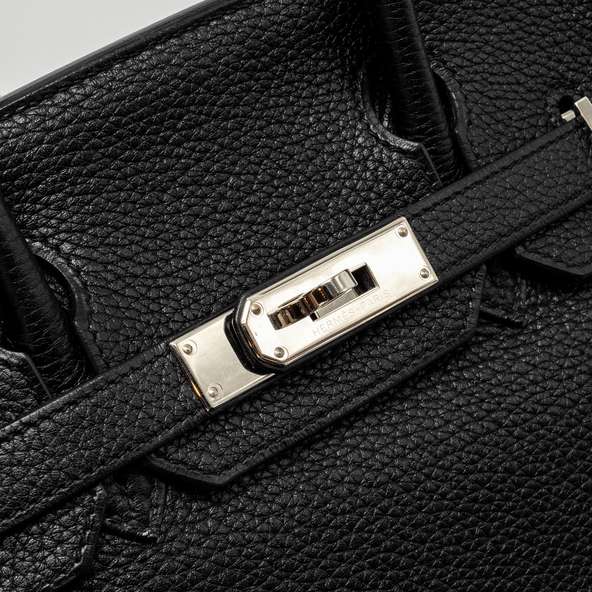 HERMES BIRKIN 30 CLEMENCE BLACK SHW