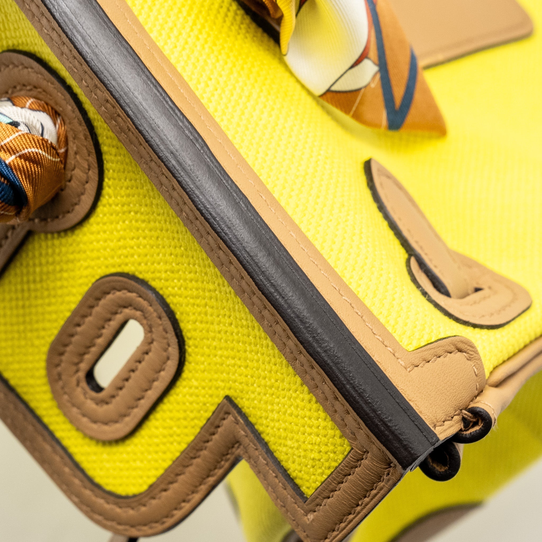 HERMES BIRKIN 25 CARGO TOILE GOELAND / SWIFT JAUNE CITRON / CHAI SHW