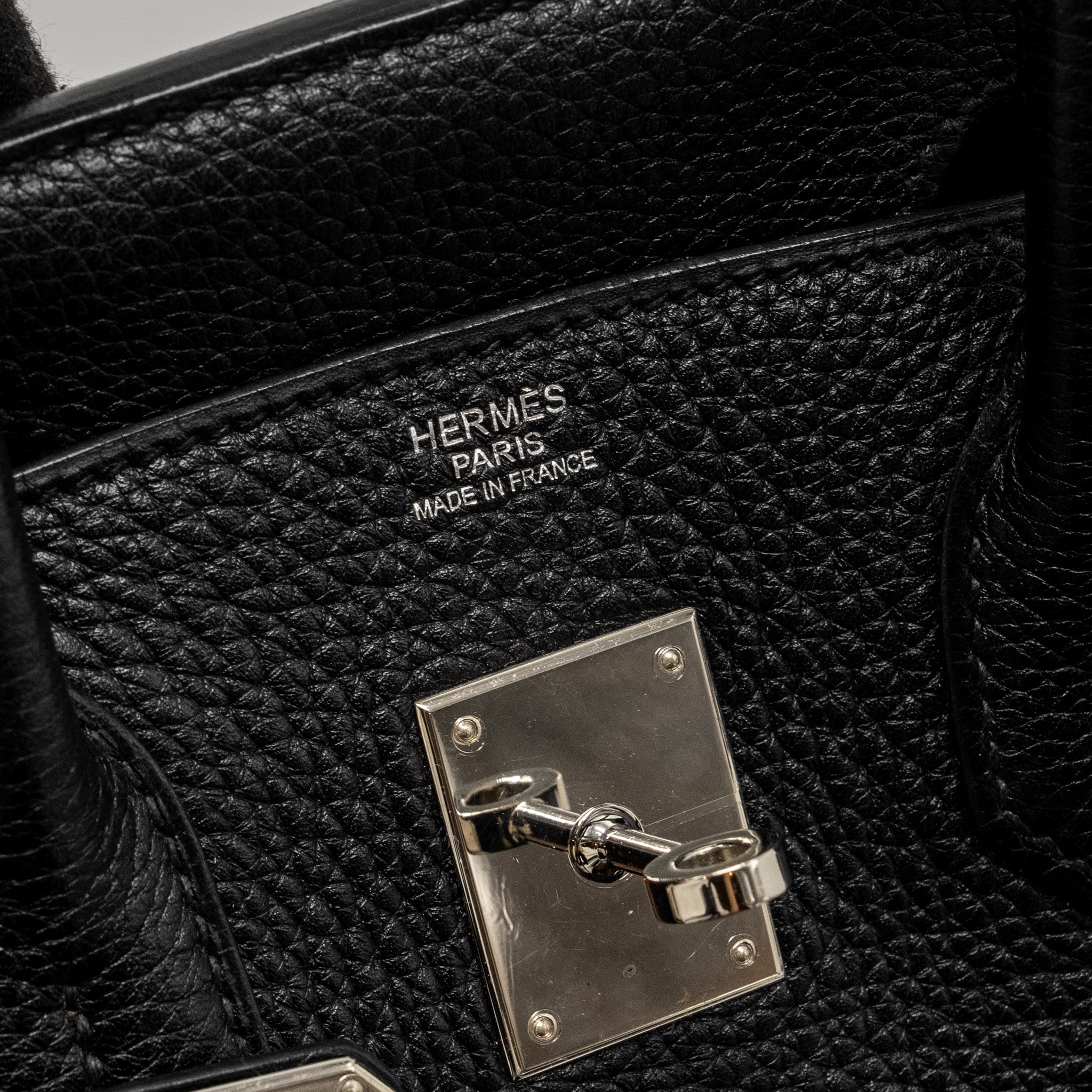 HERMES BIRKIN 30 CLEMENCE BLACK SHW