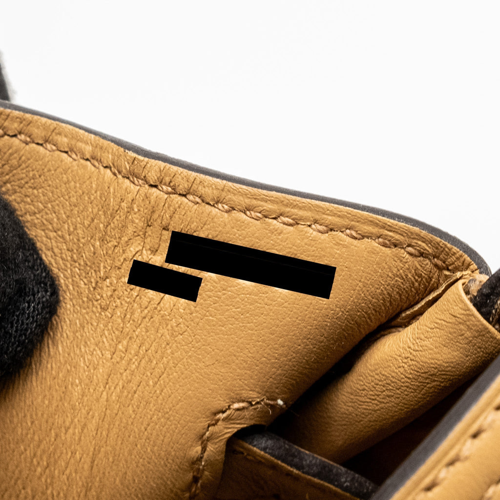 HERMES BIRKIN 25 CARGO TOILE GOELAND / SWIFT JAUNE CITRON / CHAI SHW