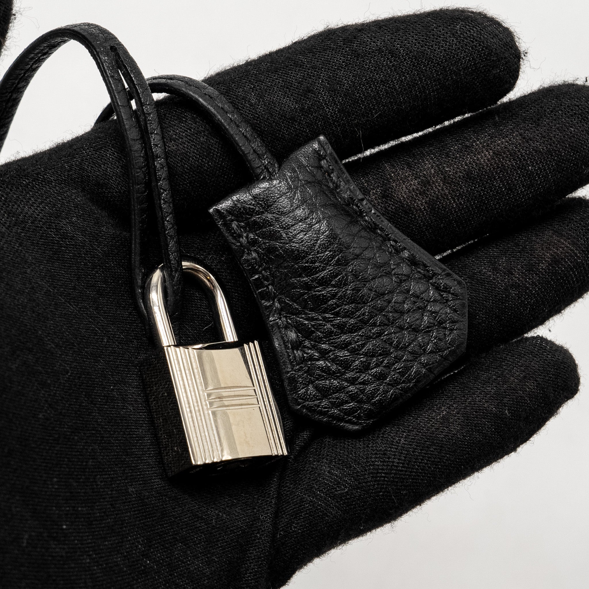 HERMES BIRKIN 30 CLEMENCE BLACK SHW