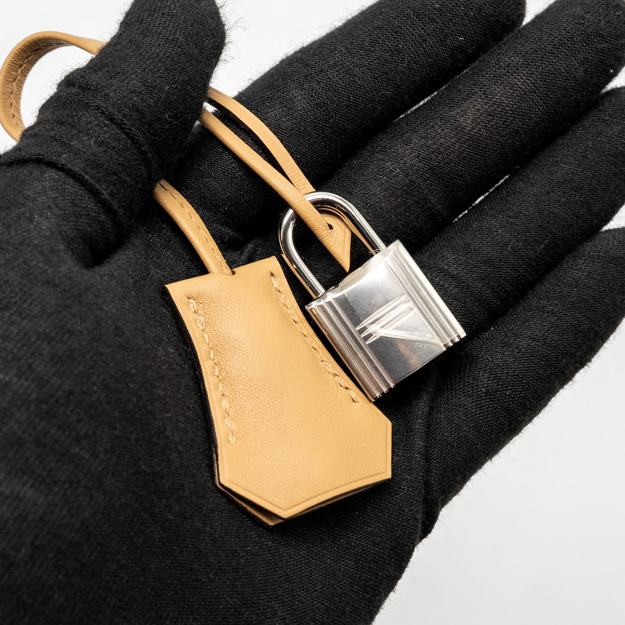 HERMES BIRKIN 25 CARGO TOILE GOELAND / SWIFT JAUNE CITRON / CHAI SHW