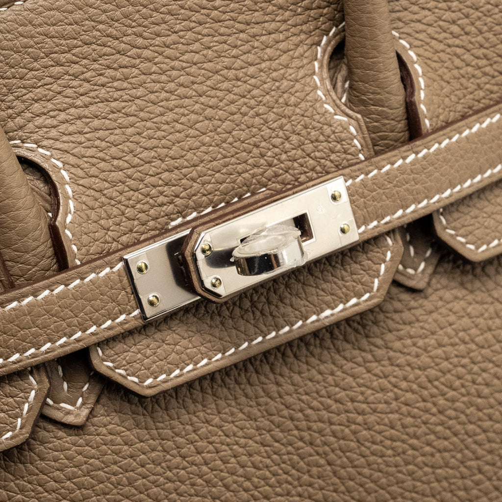 HERMES BIRKIN 25 TOGO ETOUPE SHW