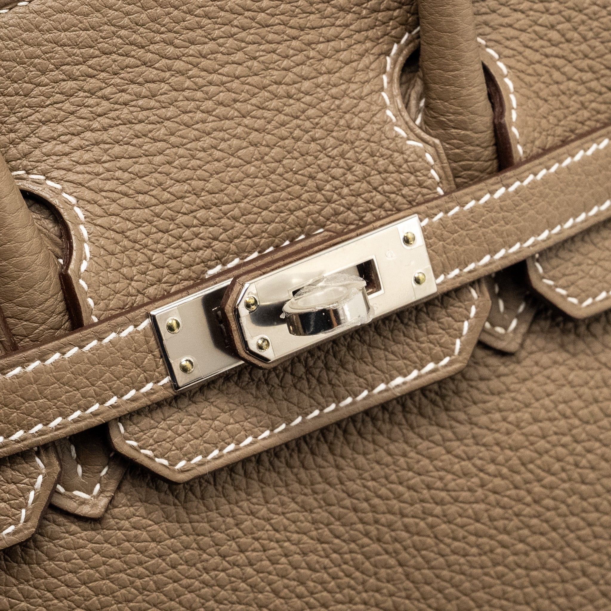HERMES BIRKIN 25 TOGO ETOUPE SHW
