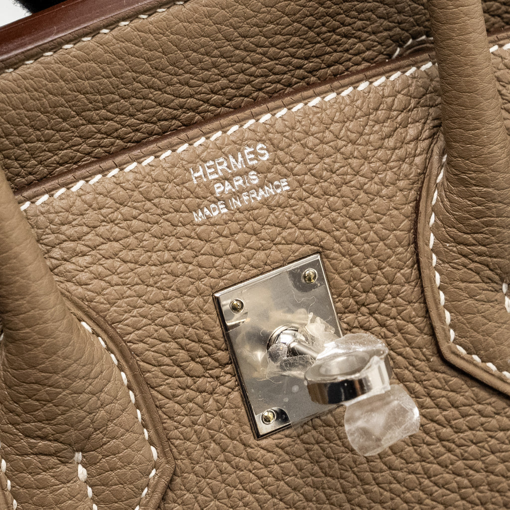 HERMES BIRKIN 25 TOGO ETOUPE SHW