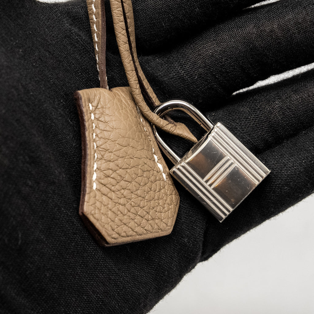 HERMES BIRKIN 25 TOGO ETOUPE SHW