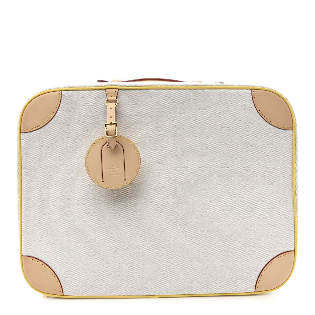 MONOGRAM JACQUARD BABY SUITCASE BEIGE