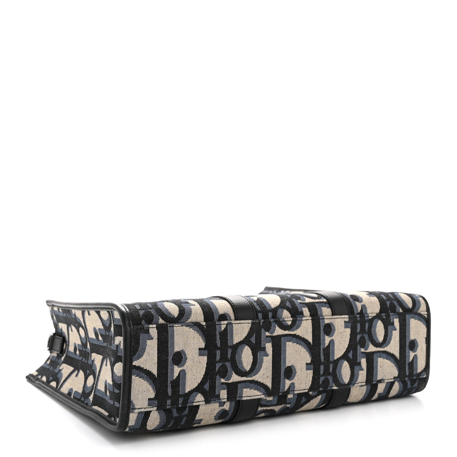 MAXI OBLIQUE JACQUARD EAST WEST TOTE BEIGE BLUE