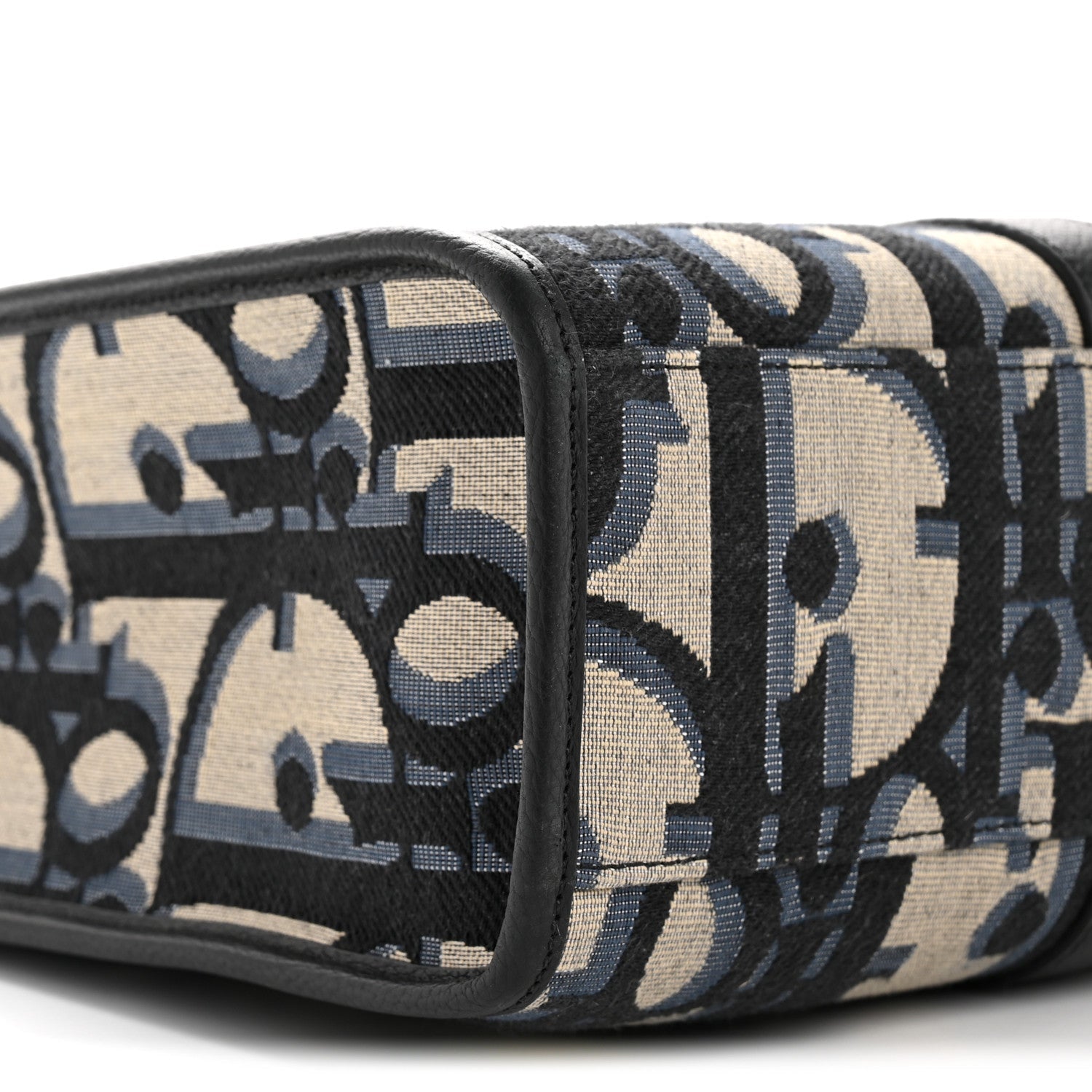 MAXI OBLIQUE JACQUARD EAST WEST TOTE BEIGE BLUE