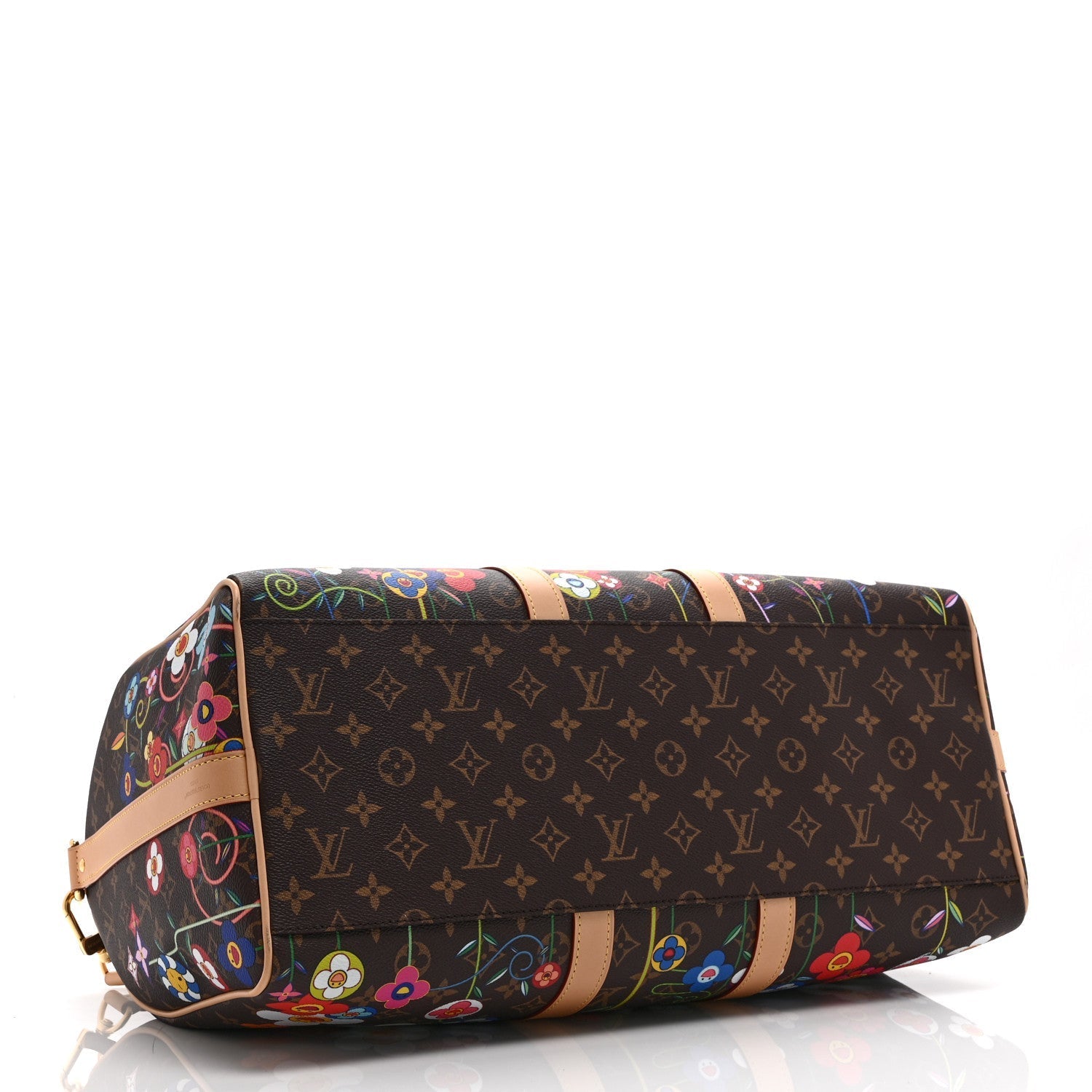 LV X TM MONOGRAM FLOWERS KEEPALL BANDOULIERE 45