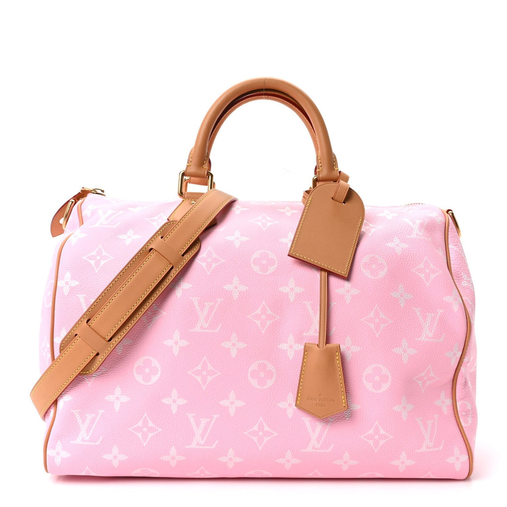 CALFSKIN MONOGRAM SPEEDY P9 BANDOULIERE 40 CANDY