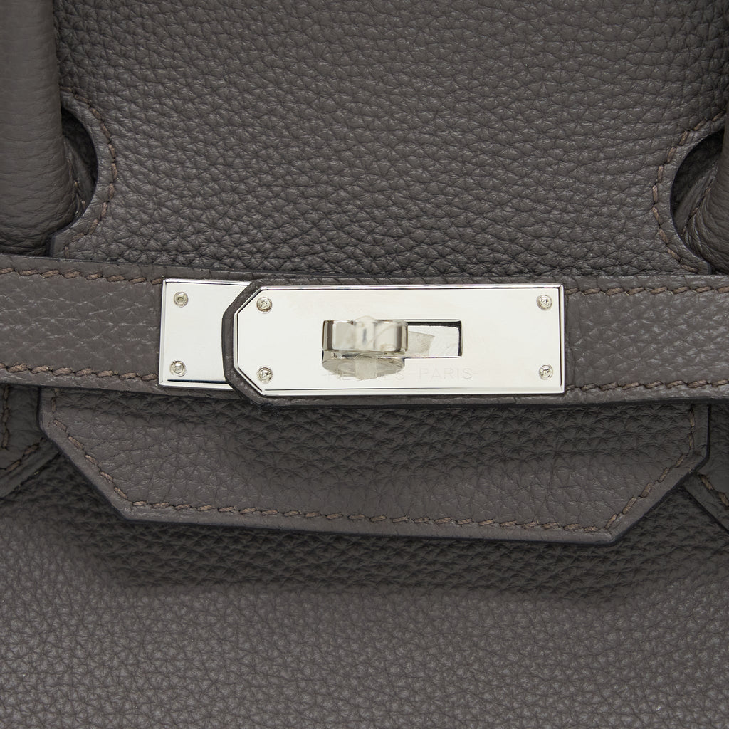 HERMES BIRKIN 35 TOGO 8F GRIS ETAIN SHW